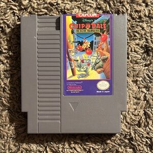 Nintendo Chip 'n Dale Rescue Rangers NES Game - Gray